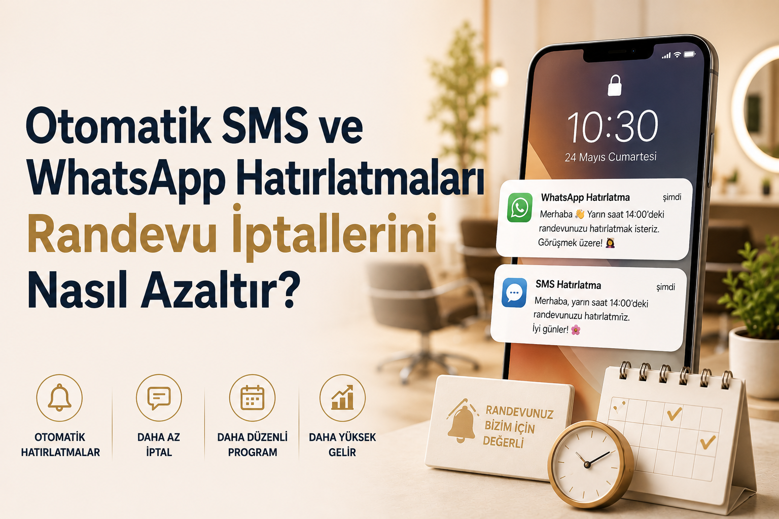 SMS ve WhatsApp Hatırlatmaları Randevu İptallerini Nasıl Azaltır?