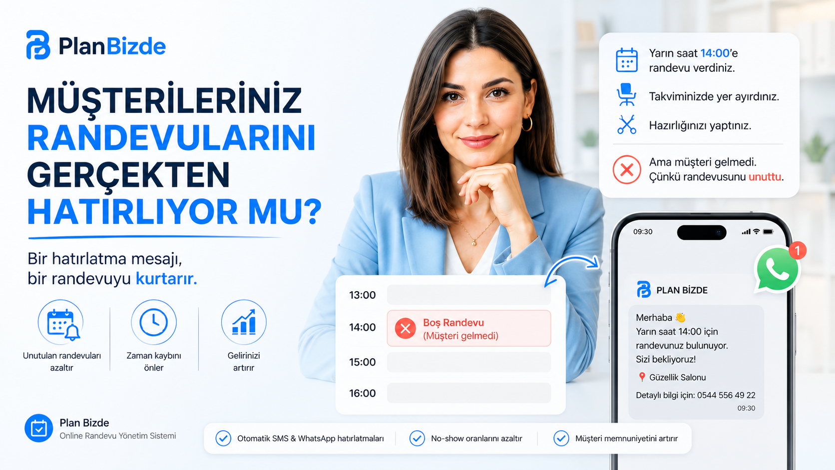 Müşterilerin Randevularını Unutmasını Nasıl Önlersiniz?