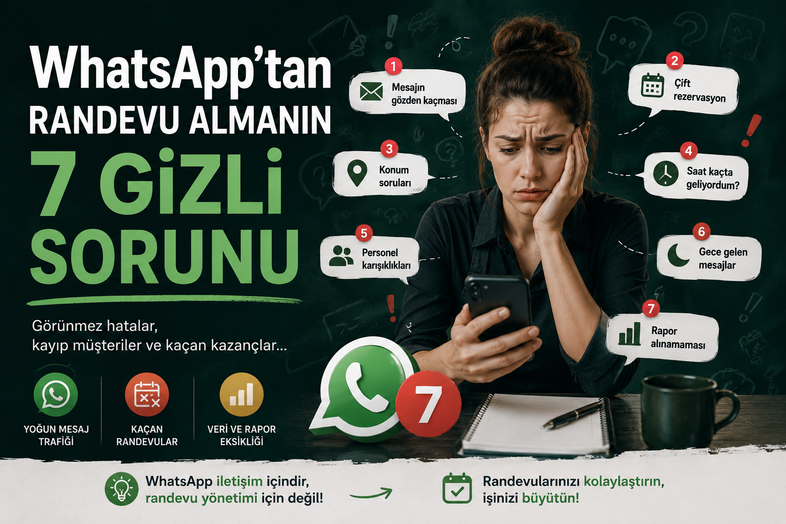 WhatsApp'tan Randevu Almanın İşletmeler İçin 7 Gizli Sorunu